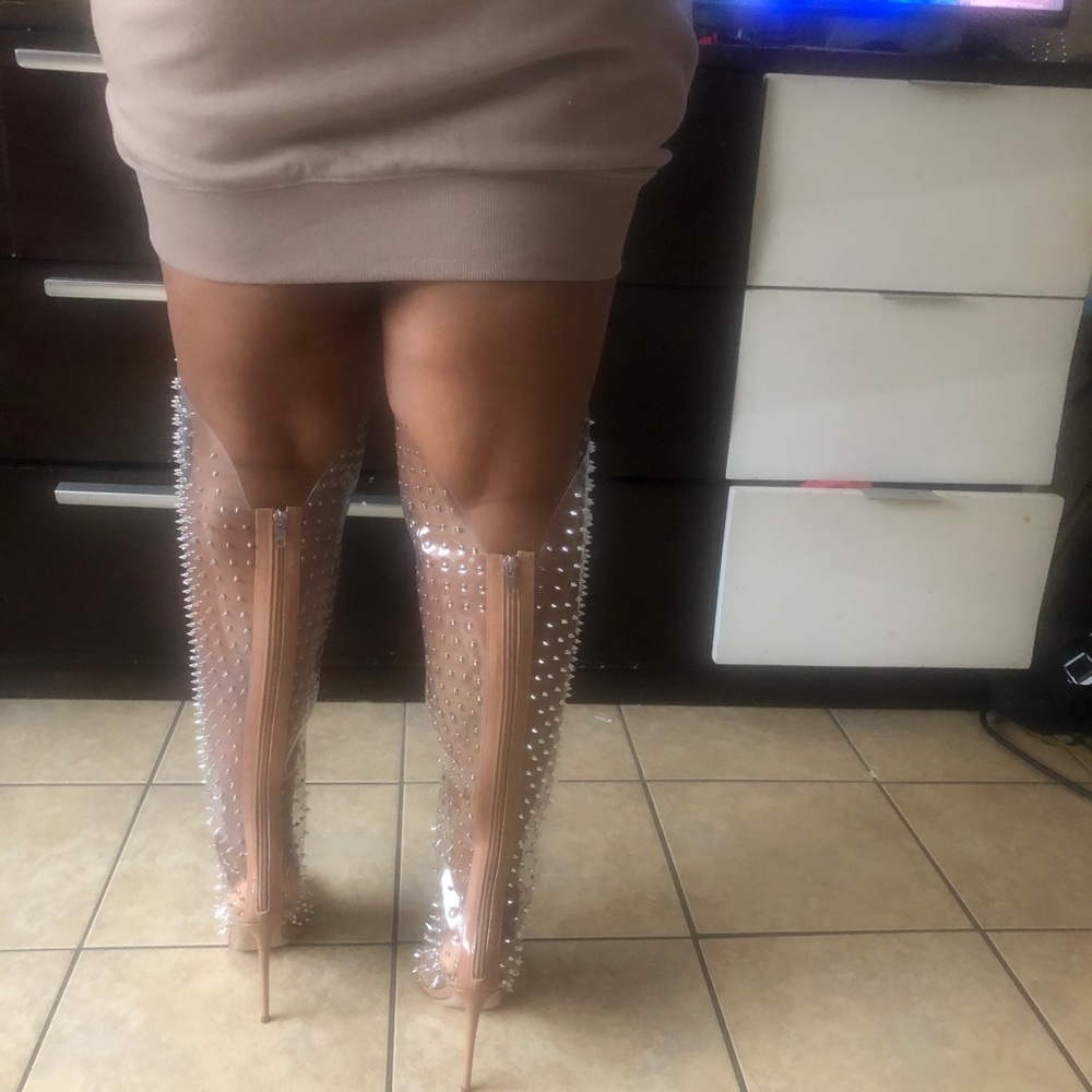 Steve Madden Vava-S Clear Boots - Picture 10 of 13